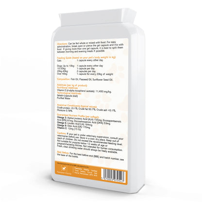 Pawsome Vitality Omega 369 for Pets – 1000 mg 120 Softgels