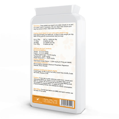 Pawsome Vitality Calm Support for Dogs – Chicken Flavour 120 Tablets – Chicken Flavour 120 Tablets